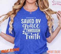 Unisex Saved By Grace Throu T-Shirt, Men T shirt,Women T shirt Gift ReligionTop
