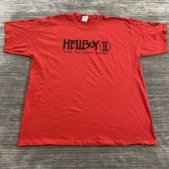 Hellboy II The Golden Army Shirt Mens XL Red Graphic Movie 2008 Promo Tee