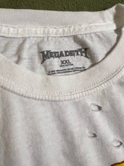 T-shirt white Megadeth unisex size XXL Catton