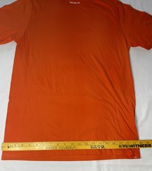 Adidas men’s workout the go to tee shirt orange 100% Cotton NWT (see note)