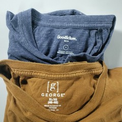 Lot of 10 Crew Neck Pull Over Long Sleeve T-shirts Mens Size M/L/XL