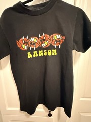 Ransom Graphic T-Shirt Men’s Small Black Devil Face Streetwear Cotton Tee