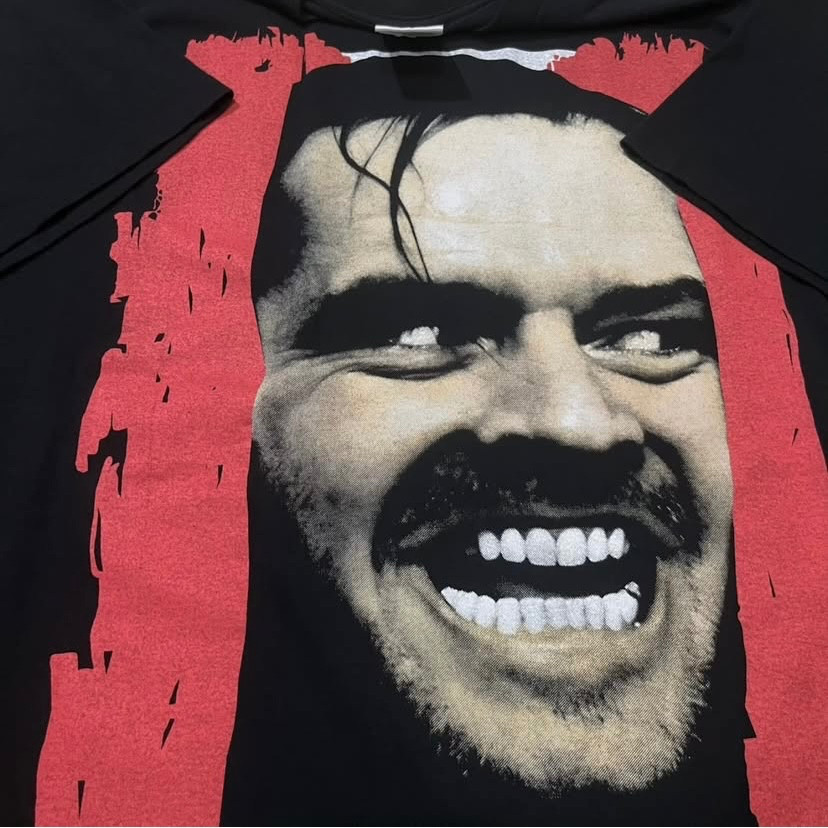 THE SHINING Vintage 90s Horror Movie Stephen King Nicholson Sz.L Shirt REPRINT