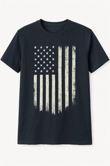4th of July T US Flag T USA Distressed American Flag Vintage Patriotic T Shirt
