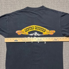 Vintage 90s 1993 Lynyrd Skynyrd World Tour T Shirt Mens Black Rock Band Large