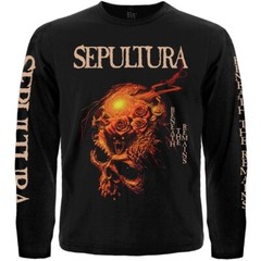Sepultura “Beneath the Remains” Long Sleeve Black T-Shirt cavaliera