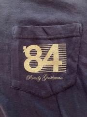 Rowdy Gentleman Mens L Reagan Bush 84 Campaign Pocket T-Shirt Republican