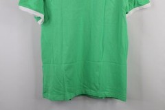 New Adidas Mens M Spell Out Trefoil Striped Short Sleeve Ringer T-Shirt Green