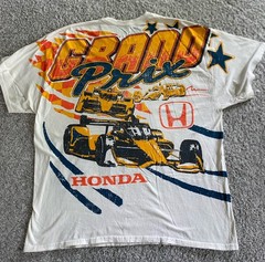 HONDA RACING Orange/Brown GRAND PRIX CHAMPION T-SHIRT Indy-Car Team F1 Sz XL