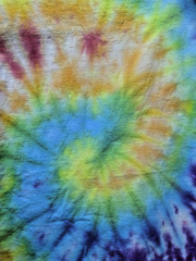 Handmade Tie Dye Rainbow Spiral Pattern Tee Shirt XL 22×28 Cotton Gildan