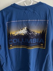 Columbia Men’s logo graphic tshirt lot of 6 size large fishing hiking