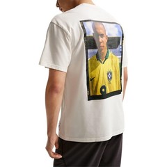 Nike T Shirts Men’s Ecru Crew Neck Moderate IU4474-133 Size