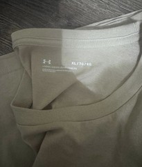 Under Armour Men’s Beige Freedom Flag Graphic Logo Crew Neck T-Shirt XL Reg