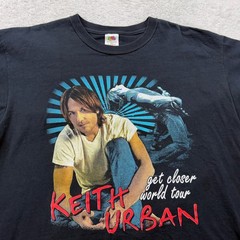 Keith Urban Get Closer World Tour 2011 Black T Shirt Mens XL Fruit of the Loom