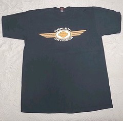 Harley Davidson Black XL T-shirt Las Vegas, Nevada on Genuine H-D Label in EUC