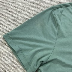CUTS Henley Shirt Mens Large Green PYCA Pro Stretch Curved Hem Tee Soft Casual