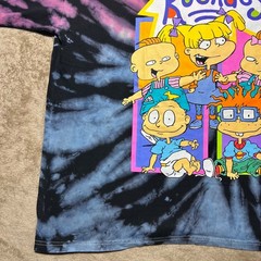 Nickelodeon Rugrats Tie Dye Graphic T Shirt Mens XL Pink Blue Black C-Life Group
