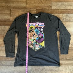 WWE WrestleMania Ultimate Warrior Macho Man Long Sleeve T-Shirt Men’s XXL #16819