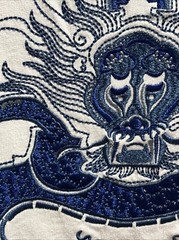 All Over Embroidered Dragon Chinese Short Sleeve Tee Size M Stunning Beautiful