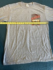 2017 Arizona bike rally T-shirt, Gray, SUNA, Large