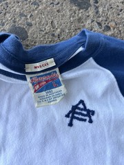 Vintage 90s Abercrombie & Fitch Two Tone Baseball Raglan Muscle T Shirt Large