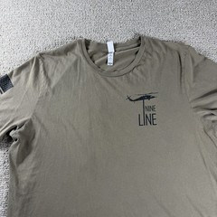 Nine Line Land of the Free T-shirt Patriotic Graphic Beige USA Men’s Size XL