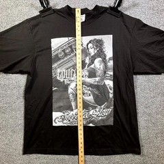 Shaka Wear Super Max Heavy T-Shirt Mens 2XL Black Lowlife Lowrider Car Graphic