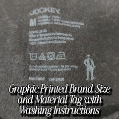 Jockey Klassisches Schwarzes Kurzarm T-Shirt Herren Größe Mittel