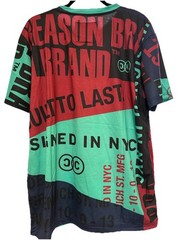 Reason Brand All Over Graphic T-Shirt Men’s Size XL Multi Colors Unisex NWT