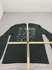 District Made Shirt Mens M Gray Thunder Valley Rally Graphic Tee Long Sleeve