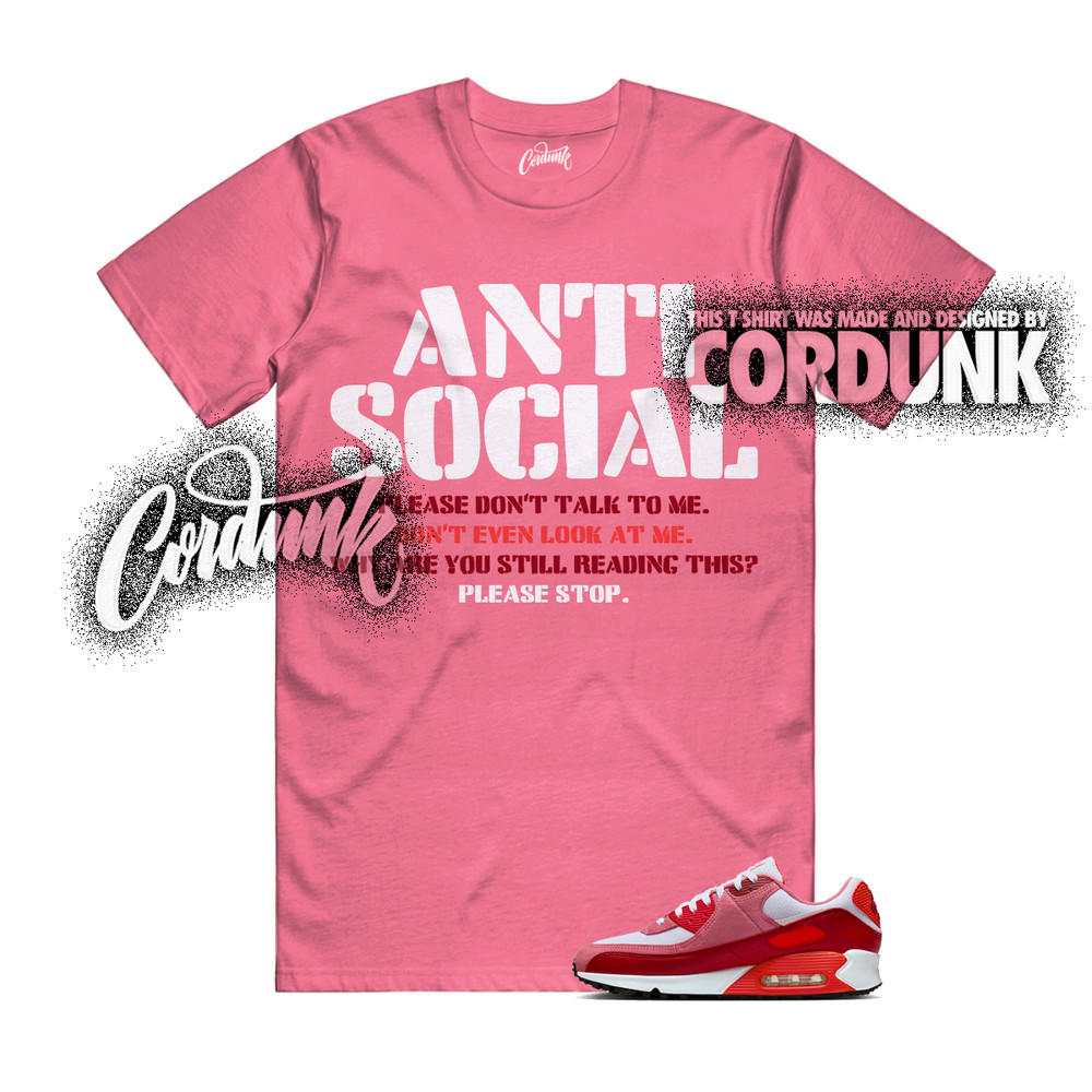 Air Max 90 Peony Light Crimson Team White Valentines Day 2026 T Shirt Match AS