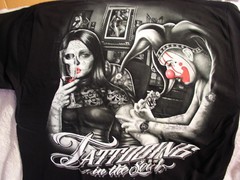 JOKER CLOWN SKULL DAY OF THE DEAD TATTOO TATTOOING IN THE SOUL T-SHIRT