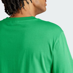 Adidas Trefoil T-Shirt Men’s size L Green COTTON Crew-Neck Short Sleeve Big Logo