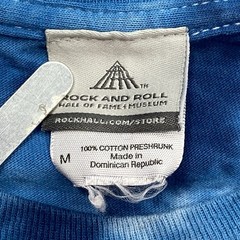 Rock and Roll Hall of Fame TShirt Sz M Mens Blue Tie Dye Graphic Souvenir Music
