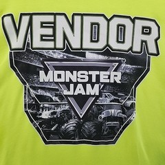 Alstyle Athleticwear Mens Monster Jam Vendor T Shirt Large Yellow Monster Trucks