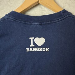 Vintage I Heart Bangkok T-Shirt Love Thailand Large 90s Vtg