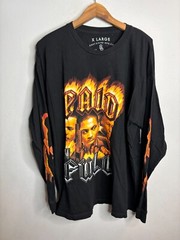 Paid In Full Eight & Nine T Shirt Crew Long Sleeve Mens Size XL Black 5170