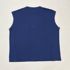 Gallery Dept Augi Sleeveless Tee Navy Mens Medium Pocket Logo NWT