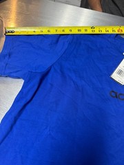 Adidas Mens Linear T-Shirt Team Royal Blue Cotton Graphic Logo Tee Size L NWT