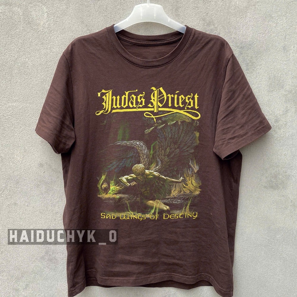 JUDAS PRIEST SAD WINGS OF DESTINY’76 Unisex Russet T-shirt Size S-5XL