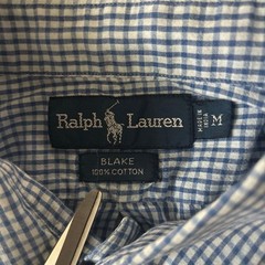 Ralph Lauren Gingham Check Blake Short Sleeve Shirt M Used For 14Y+ Japan