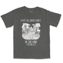 Cast All Your Cares Shirt Graphic Christian Shirts for Men Bible Verse T Shirt