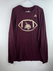 Adidas x Texas State Bobcats Men’s 2XL Dry Fit Climalite L/S Training T-Shirt