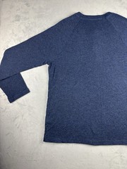 Faherty Cloud Cotton Henly Long Sleeve Pima Modal Raglan Navy Mens Large