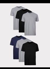 Hanes T-Shirt 6-Pack Men’s ComfortSoft TAGLESS Crewneck Short Sleeve Tee Value