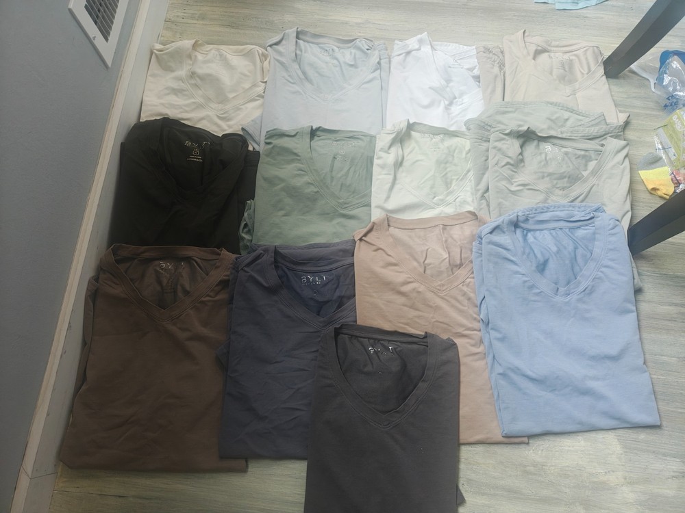 BYLT Drop Cut Lux V-Neck – Lot of 13 v neck shirts