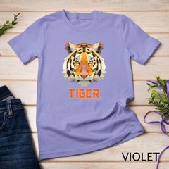 Cool Geometric Bengal Indian Tiger Face Sweatshirt Cat Gift Unisex T-shirt