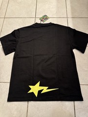 A Bathing Ape BAPE x Stüssy Logo Graphic Crew Neck T-Shirt Black/White M