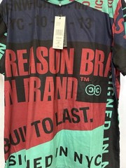 Reason Brand All Over Graphic T-Shirt Men’s Size XL Multi Colors Unisex NWT