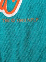VTG Miami Dolphins Shirt Medium Green NFL Football Graphic Print 90s New NWT